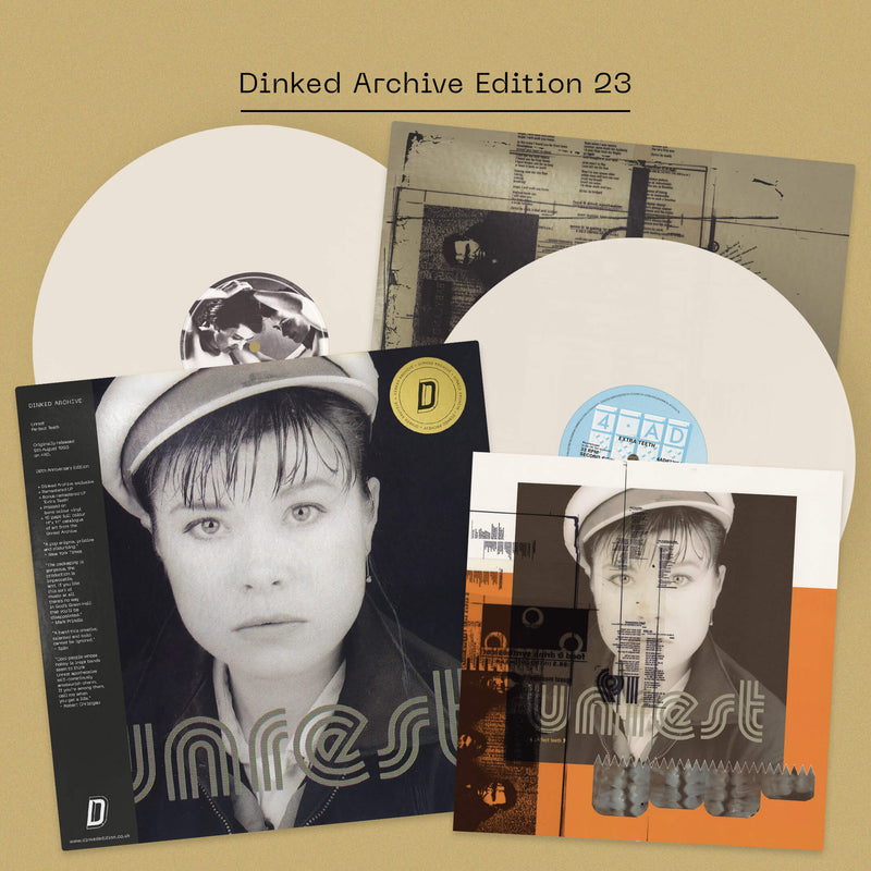 UNREST - Perfect Teeth (30th Anniversary): Bone Double Vinyl LP + Fanzine DINKED ARCHIVE EDITION EXCLUSIVE 023 *Pre-Order