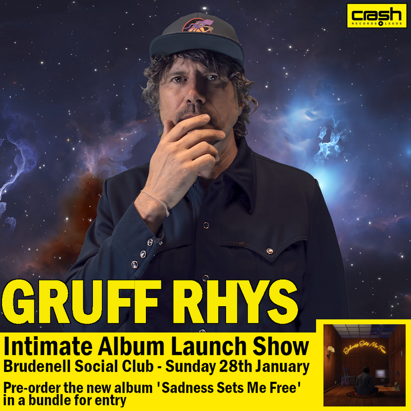 Gruff Rhys - Sadness Sets Me Free + Ticket Bundle (Solo Set at Brudenell Social Club)