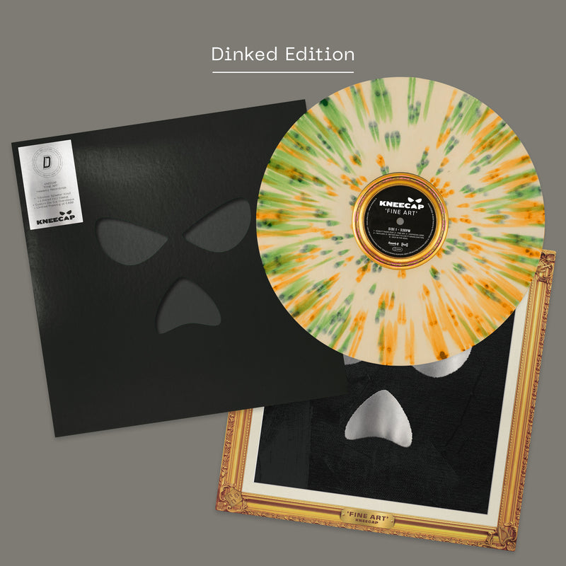 KNEECAP - Fine Art: Tricolour Splatter Vinyl LP + Limited Foil Sleeve DINKED HEAVY ROTATION EDITION EXCLUSIVE 001