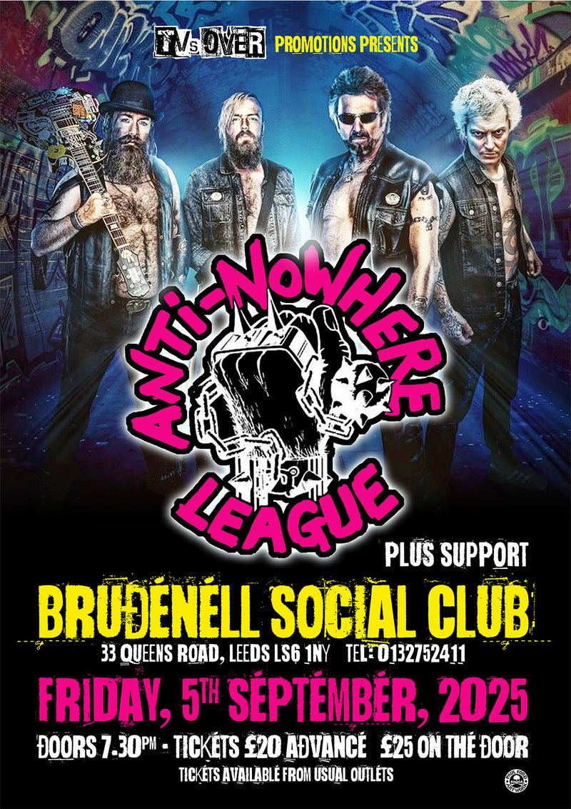 Anti-Nowhere League 05/09/25 @ Brudnell Social Club