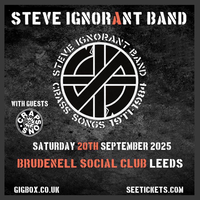 Steve Ignorant Band 20/09/25 @ Brudnell Social Club