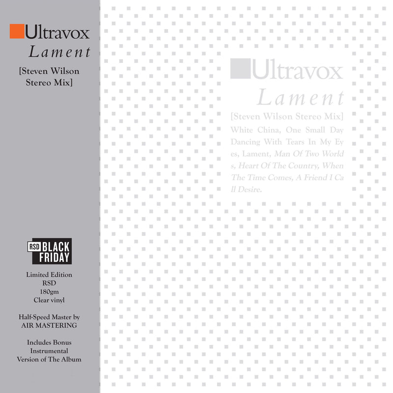 Ultravox - Lament [Steven Wilson Stereo Mix] - Limited RSD Black Friday 2024